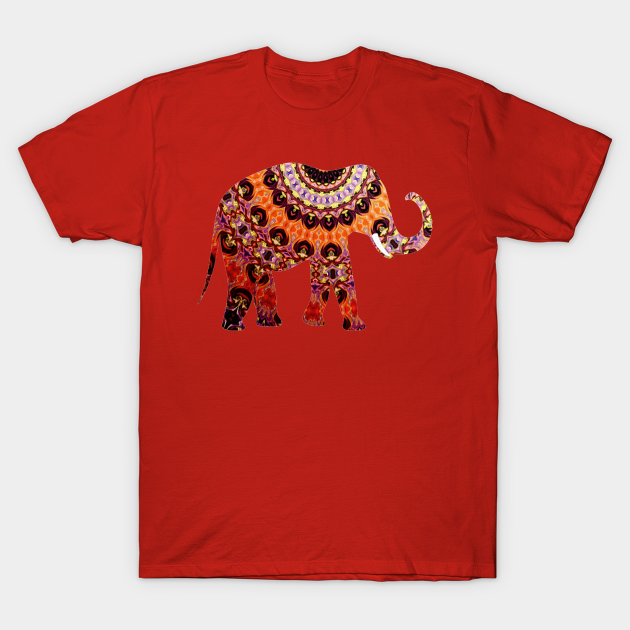 Cute Elephant African Tribal Watercolor Artwork Elephants T Shirt